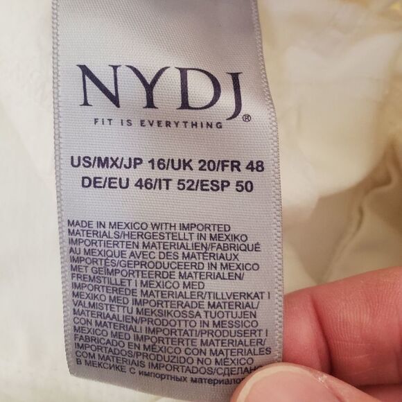 NYDJ White Ami Ankle Skinny Jeans Size 16 - Picture 14 of 14